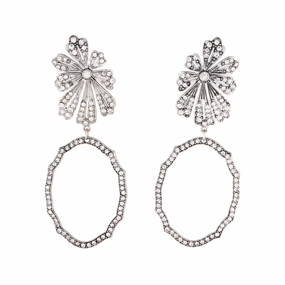 Authentic Lulu Frost floral drop earrings